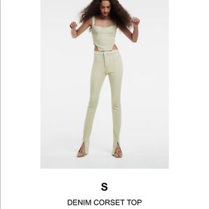 DENIM CORSET TOP